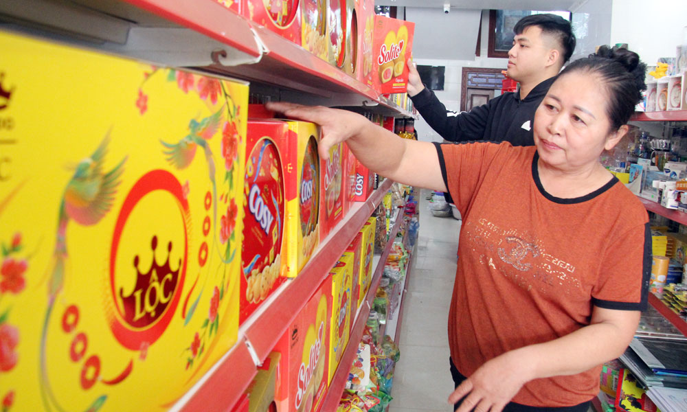 Xã Lục Nam có nhiều lợi thế phát triển thương mại, dịch vụ.