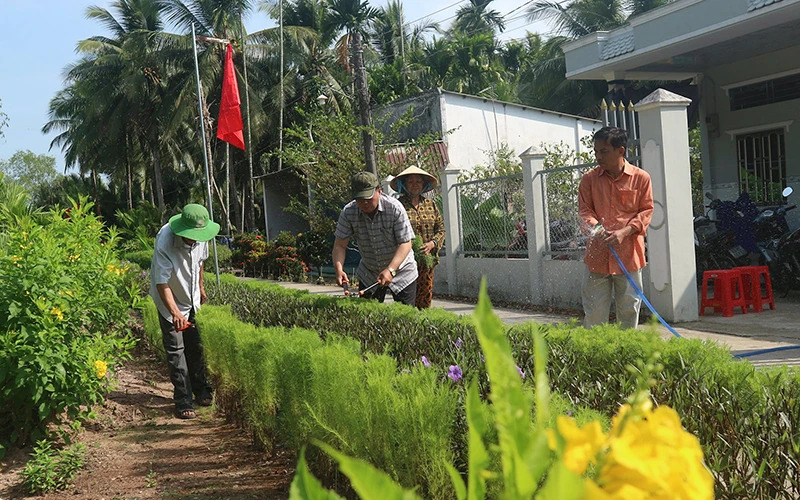 Phong trào xây dựng nông thôn mới kiểu mẫu lan tỏa mạnh mẽ tại tỉnh Sóc Trăng.