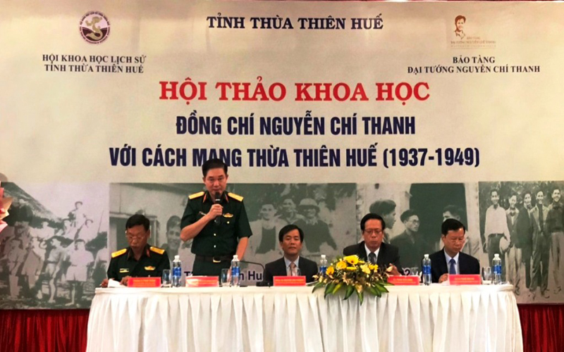 Lãnh đạo tỉnh và các ban, ngành chủ trì hội thảo khoa học “Đồng chí Nguyễn Chí Thanh với cách mạng Thừa Thiên Huế (1937-1949)”.