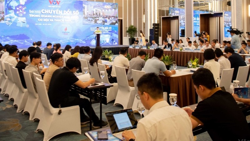 Quang cảnh hội thảo chuyển đổi số. (Ảnh: Văn Ngân)