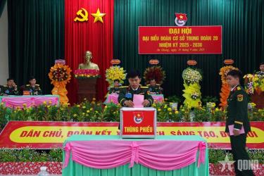 Đại hội bầu Ban Chấp hành Đoàn cơ sở Trung đoàn 20 nhiệm kỳ 2025 - 2030.