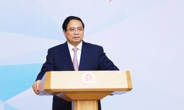 Thủ tướng Phạm Minh Chính phát biểu tại Hội nghị.