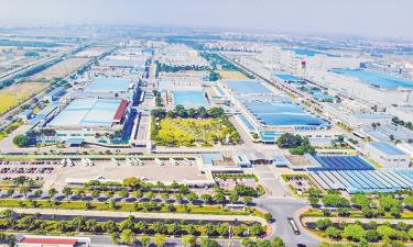 Khu công nghiệp Yên Phong 1 thu hút nhiều nhà đầu tư thứ cấp. Ảnh: Thái Uyên.