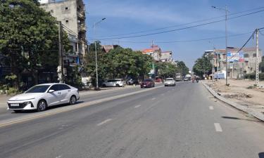 Hoàn thành sửa chữa quốc lộ 38, đoạn qua phường Hạp Lĩnh.