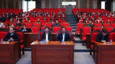 Các đại biểu dự hội nghị công bố Quy hoạch chung đô thị Bắc Giang, tỉnh Bắc Giang đến năm 2045, tỷ lệ 1/10.000.