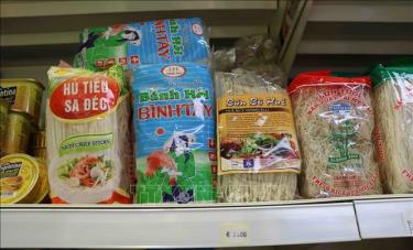 Các loại bún khô, phở khô của Việt Nam ngày càng được ưa chuộng tại thị trường Bỉ. 
