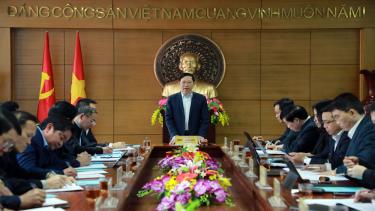 Quang cảnh buổi làm việc.