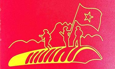 Bìa cuốn Tiểu thuyết lịch sử Điện Biên Phủ bản hùng ca chiến thắng.