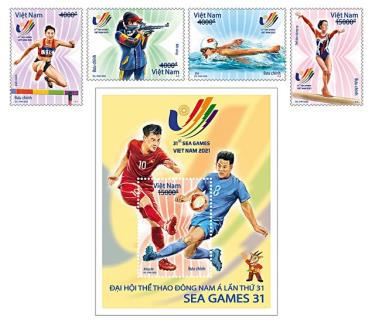 Bộ Thông tin và Truyền thông phát hành bộ tem “Đại hội Thể thao Đông Nam Á lần thứ 31 - SEA Games 31”