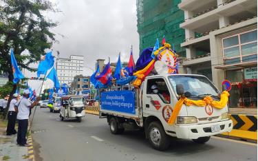 Đảng Nhân dân Campuchia nhận được sự ủng hộ của cử tri vì những thành tựu xây dựng đất nước (Ảnh: Nguyễn Hiệp)