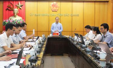 Đồng chí Mai Sơn phát biểu tại buổi làm việc.