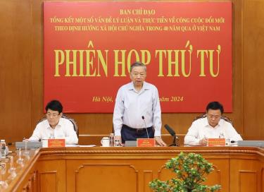 Tổng Bí thư, Chủ tịch nước Tô Lâm phát biểu khai mạc Phiên họp. Ảnh: Trí Dũng/TTXVN