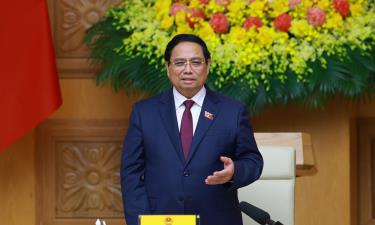 Thủ tướng Phạm Minh Chính phát biểu chỉ đạo.